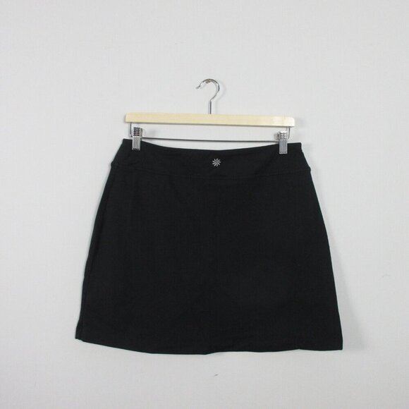 Athleta Sweet Sport Skort Women M Black Athletic Workout A-Line Tennis Golf 272 - Picture 2 of 11